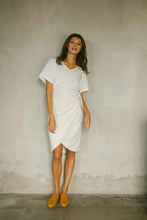 Load image into Gallery viewer, Wrap skirt made from soft rayon linen blend
